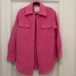 Bubble Pink Ganna Aritzia shirt jacket